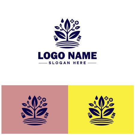alternative medicine icon Holistic medicine Complementary medicine flat logo sign symbol editable vectorのイラスト素材