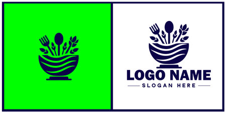 pasta bowl icon Pasta dish Pasta plate Pasta container flat logo sign symbol editable vectorのイラスト素材