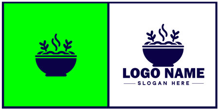 pasta bowl icon Pasta dish Pasta plate Pasta container flat logo sign symbol editable vectorのイラスト素材