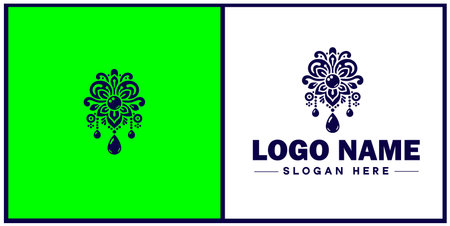 jewelry icon Accessories Adornments Ornaments flat logo sign symbol editable vectorのイラスト素材