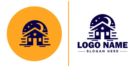 Auction house icon Auction gallery Auction center Auction mart flat logo sign symbol editable vectorのイラスト素材