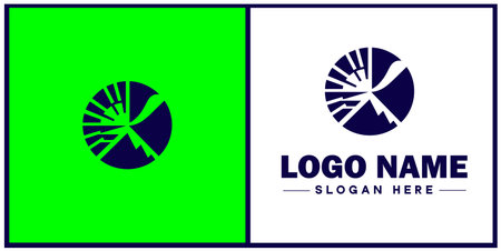 pie chart icon Circle graph Sector chart Pie graph flat logo sign symbol editable vectorのイラスト素材