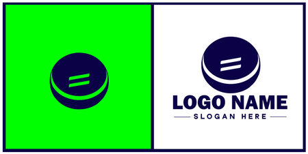 Hockey puck icon hockey logo sports team tournament club sign symbol vector logoのイラスト素材