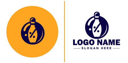 bowling ball icon balls ninepins trophy cups team sports club tournaments sign symbol vector logoのイラスト素材