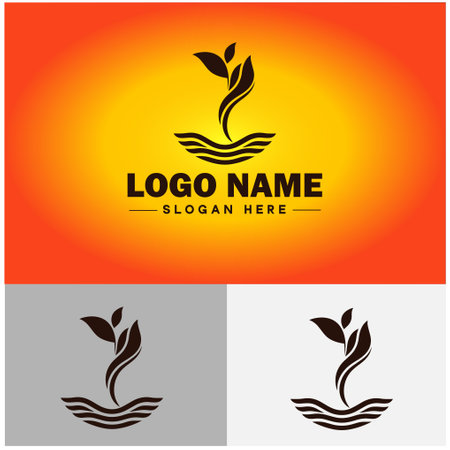 Watering can logo icon farm gardening horticulture plants agriculture web app vector logoのイラスト素材