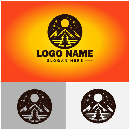 Snowflake icon logo symbols for mobile apps and website designのイラスト素材