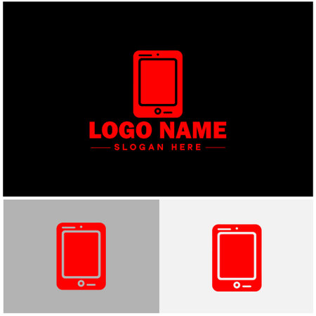 tablet screen icon technology digital internet logo vector logoのイラスト素材