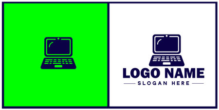 Laptop icon Laptop Repair website design logoのイラスト素材