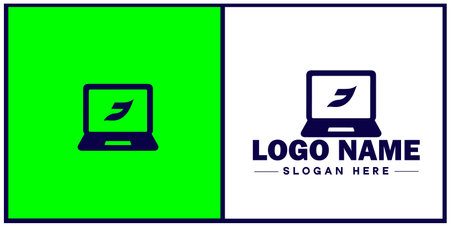 Laptop icon Laptop Repair website design logoのイラスト素材