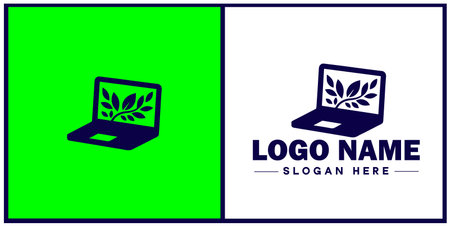 Laptop icon Laptop Repair website design logoのイラスト素材