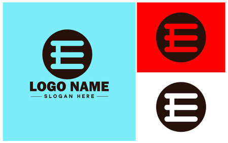 Flag icon logo modern flat business vector logoのイラスト素材