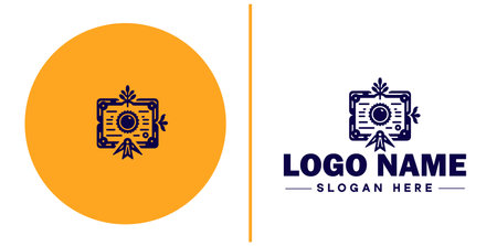 certificate icon logo Achievement award grant diploma education modern flat business vector logoのイラスト素材
