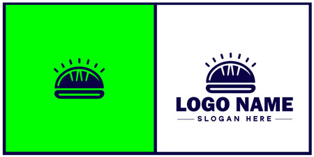 Deli icon Delicatessen Delicatessen shop Gourmet food store flat logo sign symbol editable vectorのイラスト素材