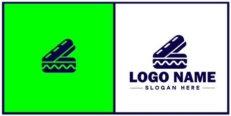 Deli icon Delicatessen Delicatessen shop Gourmet food store flat logo sign symbol editable vectorのイラスト素材