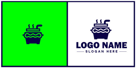 Deli icon Delicatessen Delicatessen shop Gourmet food store flat logo sign symbol editable vectorのイラスト素材