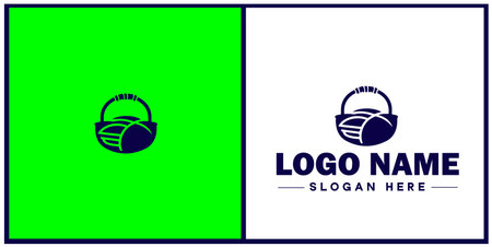 Deli icon Delicatessen Delicatessen shop Gourmet food store flat logo sign symbol editable vectorのイラスト素材