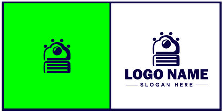 Deli icon Delicatessen Delicatessen shop Gourmet food store flat logo sign symbol editable vectorのイラスト素材