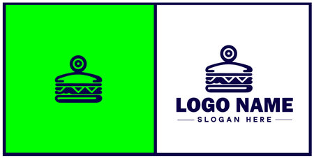 Deli icon Delicatessen Delicatessen shop Gourmet food store flat logo sign symbol editable vectorのイラスト素材