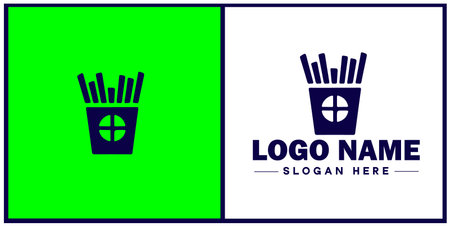 Deli icon Delicatessen Delicatessen shop Gourmet food store flat logo sign symbol editable vectorのイラスト素材