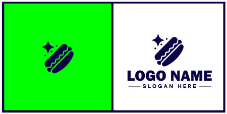 Deli icon Delicatessen Delicatessen shop Gourmet food store flat logo sign symbol editable vectorのイラスト素材