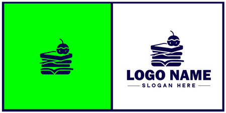 Deli icon Delicatessen Delicatessen shop Gourmet food store flat logo sign symbol editable vectorのイラスト素材