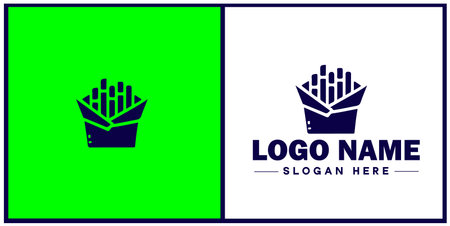 Deli icon Delicatessen Delicatessen shop Gourmet food store flat logo sign symbol editable vectorのイラスト素材