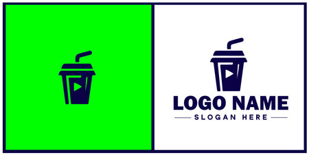 Deli icon Delicatessen Delicatessen shop Gourmet food store flat logo sign symbol editable vectorのイラスト素材
