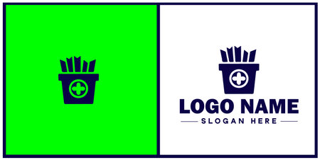 Deli icon Delicatessen Delicatessen shop Gourmet food store flat logo sign symbol editable vectorのイラスト素材