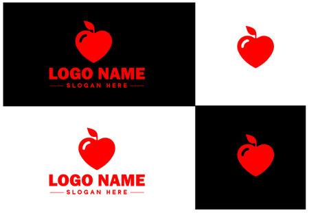 Dietician icon Nutritionist Nutritional therapist Dietary consultant flat logo sign symbol editable vectorのイラスト素材