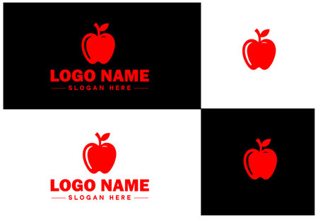 Dietician icon Nutritionist Nutritional therapist Dietary consultant flat logo sign symbol editable vectorのイラスト素材