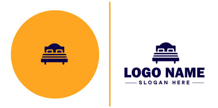 Furniture rental icon Furniture leasing Furniture hire Furniture borrowing flat logo sign symbol editable vectorのイラスト素材