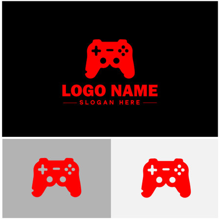 Game development icon Game design Game creation Video game development flat logo sign symbol editable vectorのイラスト素材