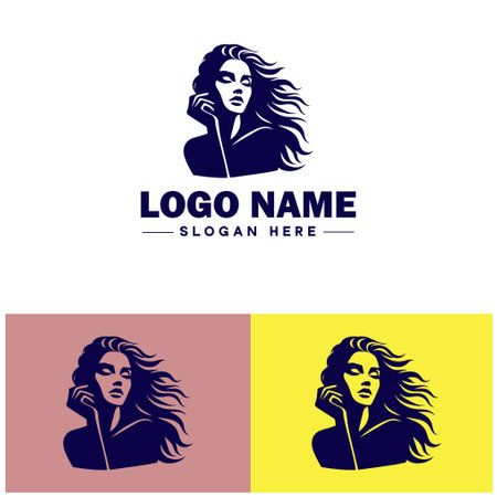 Modeling Agency icon Talent agency Model management Modeling firm flat logo sign symbol editable vectorのイラスト素材