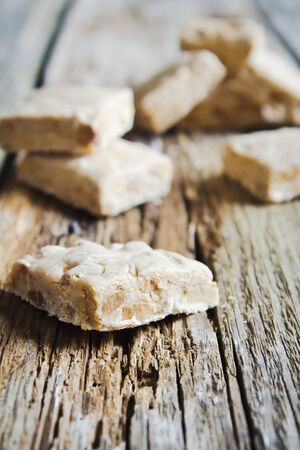 oriental sweets of condensed milk and nutsの写真素材