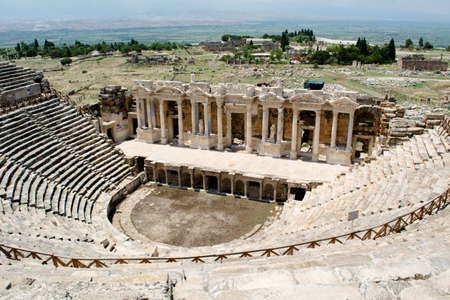 Ancient city Hierapolis, roman empire, amphitheaterのeditorial素材