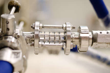 PortoroÅ¾, Slovenia. 05.26.2021. Craft beer brewing equipment in the brewery. Modern beer plant....