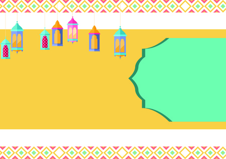 Pastel Color Ramadhan Greeting Cardの写真素材