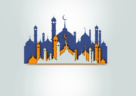 Ramadhan Mosque Greeting Cardの写真素材