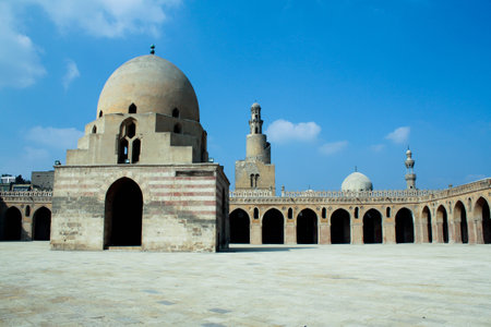 Mosque of Ibn Tulun , Cairo , Egypt の写真素材