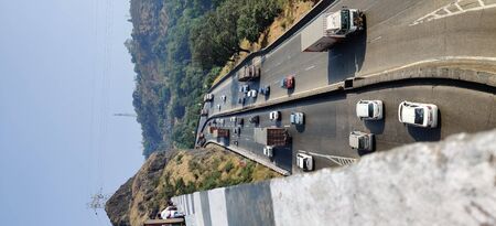 Indian traffic on national highway