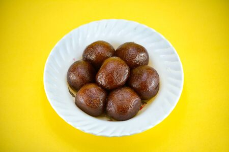 Indian Dessert or Sweet Dish Gulab Jamunの写真素材