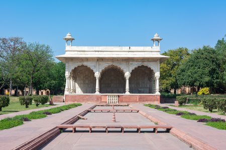 Bhadon Pavilion, Red Fort, Old Delhi, India. UNESCO World Heritage Siteの写真素材