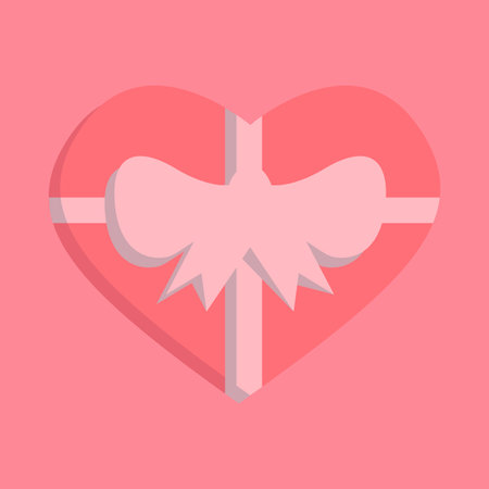 Simple 3D Gift Love Valentine's Dayのイラスト素材