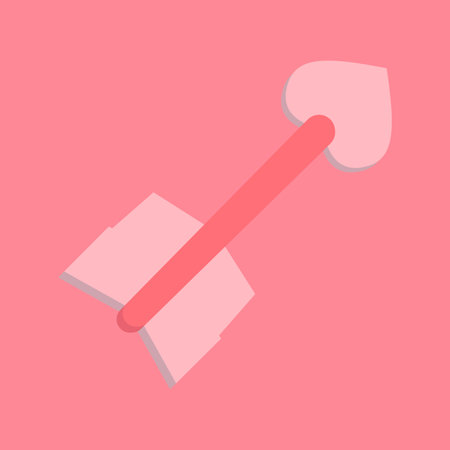 Simple 3D Archery Love Valentine's Dayのイラスト素材