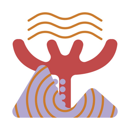 Hand Draw Boho Style Backgroundのイラスト素材