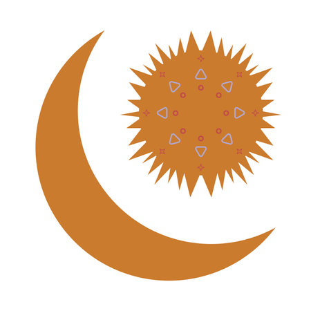 Hand Draw Boho Style Backgroundのイラスト素材