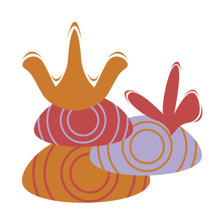 Hand Draw Boho Style Backgroundのイラスト素材