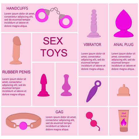 Infographic chart design of adult toys.のイラスト素材