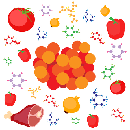 Molecular gastronomy concept illustration.のイラスト素材
