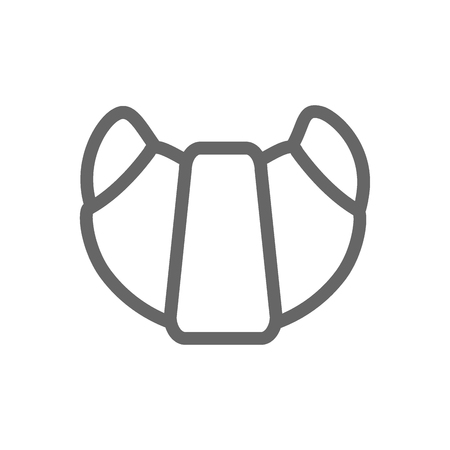 Croissant icon.のイラスト素材